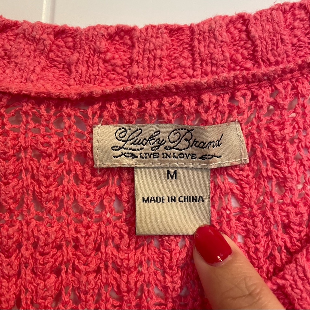 Lucky Brand Crochet Sweater - Picture 4 of 4